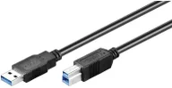Kable USB - Kabel USB Goobay USB-A - USB-B 1.8 m Czarny (93655) - miniaturka - grafika 1