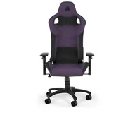 Fotele gamingowe - Corsair T3 Rush Gamingowy do 120kg Tkanina Fioletowo-czarny - miniaturka - grafika 1