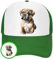 Czapki i chusty sportowe męskie - CZAPKA Z DASZKIEM PSY PIES PIESKI DLA DZIECI SIATKA ZIELONA BEJSBOLÓWKA - miniaturka - grafika 1