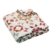 Narzuty - Beżowa narzuta pikowana 220x230 cm Autumn Patchwork Geo – Catherine Lansfield - miniaturka - grafika 1