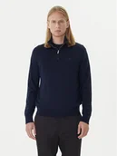 Swetry męskie - Calvin Klein Sweter LV04LD318G Granatowy Regular Fit - miniaturka - grafika 1