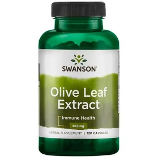SWANSON Liście Oliwy ekstrakt (Olive Leaf) 500 mg - 120 kapsułek - Suplementy naturalne - miniaturka - grafika 1