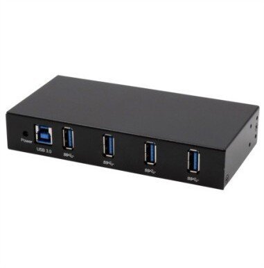 HUB USB Exsys EXSYS EX-11234HMS-2 – 4-portowy hub USB 3.2 Gen 1, zestaw do montażu na szynie DIN i na ścianie z chipsetem VIA VL817_Q7S 15.06.3531