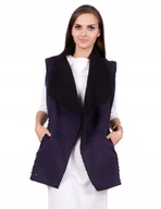 Kamizelki damskie - KAMIZELKA DAMSKA FUTRZANA PLUS SIZE PREZENT EXTRA OKAZJA - miniaturka - grafika 1