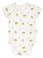 Body dla niemowląt - Dziewczęce body bawełna krótki rękaw cytrynki Nicol,r.80 - miniaturka - grafika 1