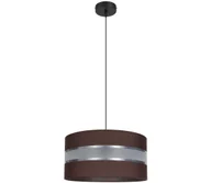 Lampy sufitowe - Żyrandol na lince CORAL 1xE27/60W/230V śr. 40 cm brązowy - miniaturka - grafika 1