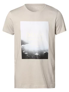 Tom Tailor Denim - T-shirt męski, beżowy|szary - Koszulki męskie - miniaturka - grafika 1