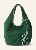 Torebki damskie - Jw Anderson Torebka Beaded Shopper Mini Z Ozdobnymi Koralikami gruen - miniaturka - grafika 1