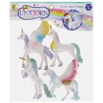 Konik Jednorożec op.4 szt.  MEGA CREATIVE 524449 - Figurki dla dzieci - miniaturka - grafika 1