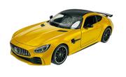 Samochody i pojazdy dla dzieci - Welly Mercedes Amg Gt R Żółty 1:24 Samochów Nowy Metalowy Model - miniaturka - grafika 1