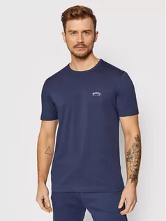 Koszulki męskie - Hugo Boss T-Shirt Tee Curved 50412363 Granatowy Regular Fit - grafika 1