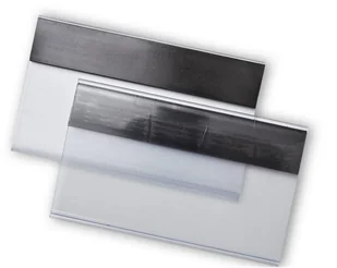 DBR 60X105 MM BEZBARWNA Z TAŚMĄ MAGNETYCZNĄ 19 MM - 20 SZT - Przybory szkolne - miniaturka - grafika 1