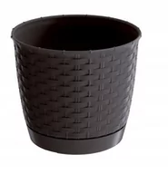 Donice - Prosperplast Doniczka Ratolla Round DRLO220 umbra - miniaturka - grafika 1