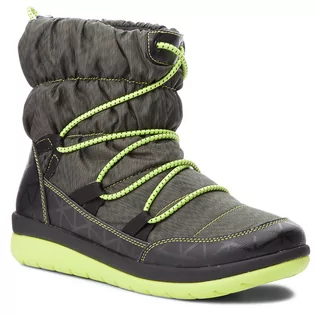 Botki damskie - Clarks Botki Cabrini Alp 261379214 Khaki - grafika 1