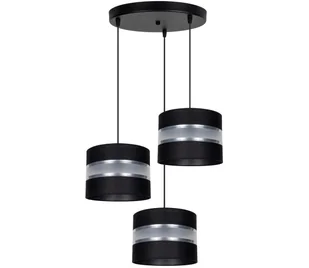 Żyrandol na lince CORAL 3xE27/60W/230V czarny/chrom śr. 45 cm - Lampy sufitowe - miniaturka - grafika 1