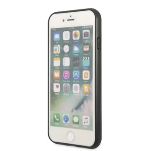 Guess GUHCI8PSATPK iPhone 7/8 SE 2020 / SE 2022 hardcase czarny/black hardcase Saffiano Triangle Logo Cardslot - Etui i futerały do telefonów - miniaturka - grafika 5