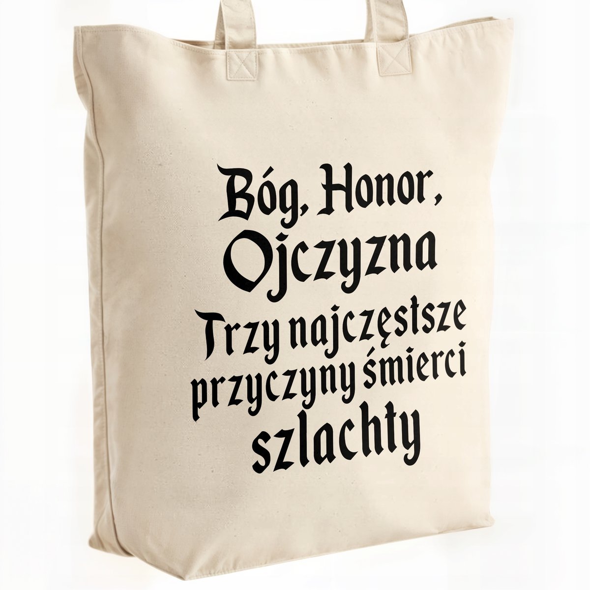 Torba bawełniana premium na zakupy 1670 Bóg Honor Ojczyzna