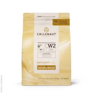 Callebaut Cw2 Biała Czekolada Belgijska 2.5Kg - Czekolada - miniaturka - grafika 1
