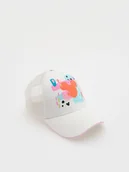 Czapki dla dzieci - Reserved - Czapka z daszkiem Myszka Miki - biały - miniaturka - grafika 1