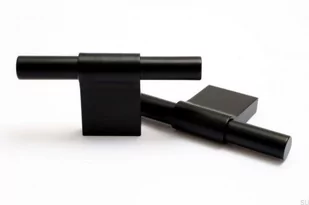 Uchwyt meblowy T-Bar Line 12 Czarne aluminium - Zawiasy, okucia i inne akcesoria - miniaturka - grafika 1