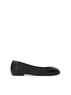 Baleriny - Klasyczne czarne baleriny damskie z naturalnej skóry - miniaturka - grafika 1