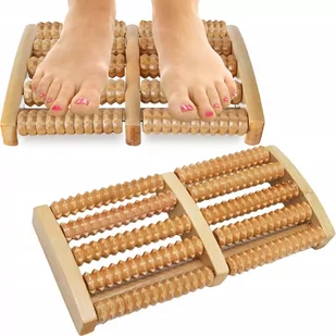 Masażer Do Stóp Tradycyjny Drewniany Roller 2X5 - Akcesoria medycyny naturalnej - miniaturka - grafika 1