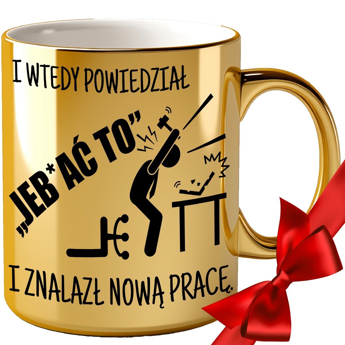 KUBEK ZŁOTY NA POŻEGNANIE ODEJŚCIE KOLEŻANKI KOLEGI PRACOWNIKA PRACY BIURA