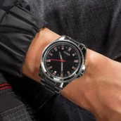 Zegarki męskie - Guess Champ zegarek męski srebrny czarna tarcza GW0718G1 - miniaturka - grafika 1