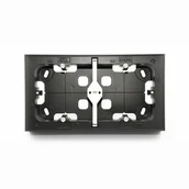 Puszki elektryczne i akcesoria - EFAPEL PUSZKA NATYNKOWA PODWÓJNA CZARNA 10994  APM - miniaturka - grafika 1