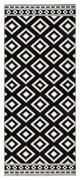 Dywany - Czarno-biały chodnik Hanse Home Gloria Ethno, 80x200 cm - miniaturka - grafika 1