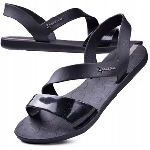 Sandały Damskie Ipanema Vibe AJ078 r.38 czarne - Sandały damskie - miniaturka - grafika 1