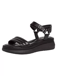 Tamaris Damskie sandały, sandały damskie, wkładka Touch, czarny, 39 eu - Sandały damskie - miniaturka - grafika 1