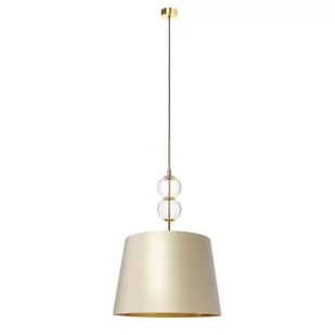 Kaspa Szampańska lampa wisząca ZOE 11105107 do jadalni nad stół abażur - Lampy sufitowe - miniaturka - grafika 1