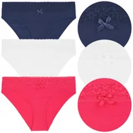 Majtki damskie - 3x FIGI MAJTKI DAMSKIE Bawełniane Kobiece Zestaw 3 Pak Koronka MORAJ r. XL - miniaturka - grafika 1
