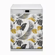 Dekoracje domu - Mata Bluedecor Magnes na zmywarkę Złote tropikalne 60x80 - miniaturka - grafika 1