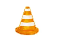 Dekoracje i nakrycia stołu na imprezę - Serwetki Pachołek Drogowy - 33 cm - 10 szt. - miniaturka - grafika 1