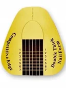 Akcesoria do paznokci - Formy Szablony Złote Szerokie Do Przedłużania 100 - miniaturka - grafika 1