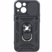 Etui i futerały do telefonów - Bizon Etui Case CamShield Ring iPhone 13 Mini czarne - miniaturka - grafika 1