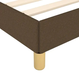 Lumarko Rama łóżka z zagłówkiem, ciemnobrązowa 80x200 cm obita tkaniną - Łóżka - miniaturka - grafika 8
