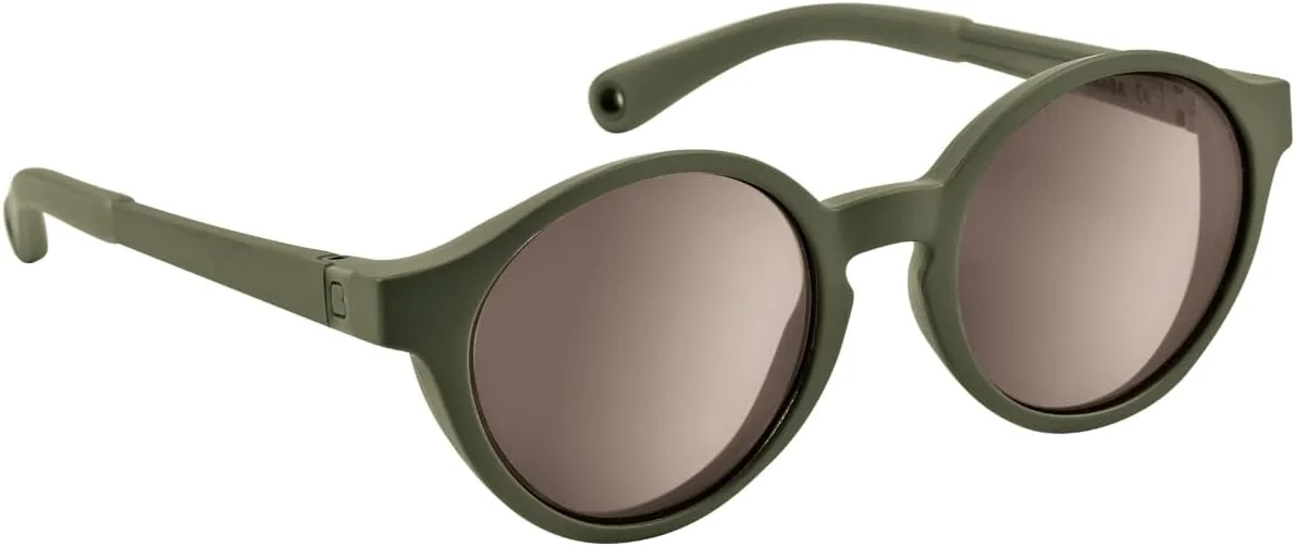 Okulary przeciwsłoneczne dla dzieci 2-4 lata khaki UV 400 elastyczne z etui