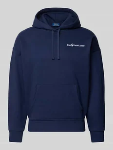 Bluza o kroju relaxed fit z kapturem, wyhaftowanym logo i kieszenią kangurką - Bluzy męskie Bluza o kroju relaxed fit z kapturem, wyhaftowanym logo i kieszenią kangurką - Bluzy męskie - miniaturka - grafika 1