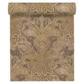 Tapety - Tapeta Ornament Metropolitan Stories 391194 brązowo-żółty winylowa na flizelinie - miniaturka - grafika 1