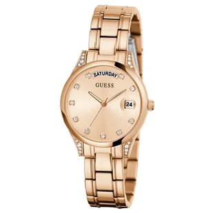 Zegarek ZEGAREK DAMSKI GUESS GW0385L3 MINI AURA + BOX (zu510c) - Zegarki damskie - miniaturka - grafika 2