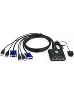 Przełączniki KVM - Przełącznik KVM ATEN CS22U (CS22U-A7) 2-port. - miniaturka - grafika 1