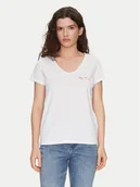 Koszulki i topy damskie - Pieces T-Shirt Silly 17156926 Biały Regular Fit - miniaturka - grafika 1