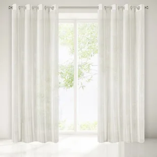 Eurofirany FIR/Shirley/K firanka zasłona ze szlufkami Shirley, poliester, kremowe, 0.02x140x250 cm FIR/SHIRLEY/K - Zasłony - miniaturka - grafika 1