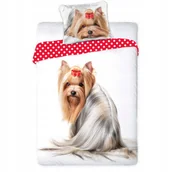 Pościel dla dzieci - Pościel z Motywem Psa York Best Friends 160x200 Bawełna - miniaturka - grafika 1