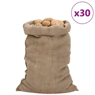 Plecaki - vidaXL Worki jutowe, 30 szt., 60x105 cm, 100% juta, 340 g/m² - miniaturka - grafika 1