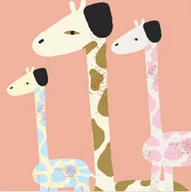 Obrazy i zdjęcia na płótnie - 3 ŻYRafy - miniaturka - grafika 1