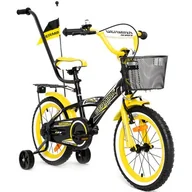 Rowery - Rower dziecięcy GERMINA BMX 16 cali dla chłopca Czarno-żółty - miniaturka - grafika 1